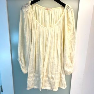 Vintage Lux Free People Ivory Boho Top M
